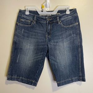 Dark Wash Denim Shirts Size10 Distressed